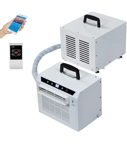 Amazon | Quikzy分割式モバイルエアコン 車用スポットクーラー 工事
